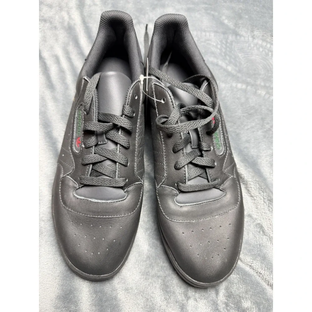Adidas x Yeezy Powerphase Calabasas Core Black Leather Sneakers Size 10 1/2 Mens